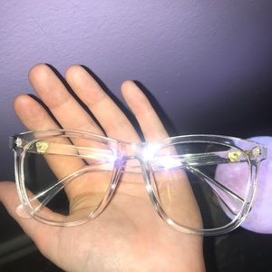 Clear glasses